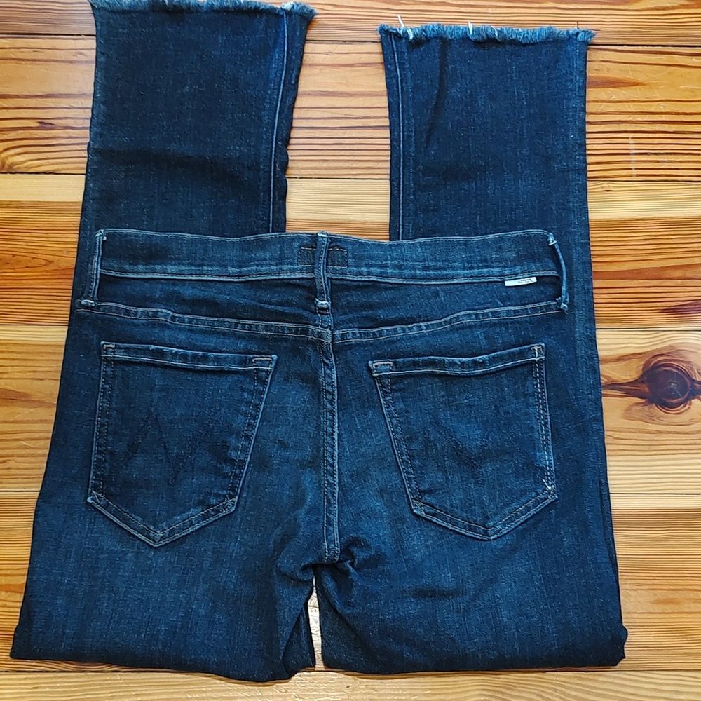 MOTHER The Runaway Denim Jean in Partners Undercover Wash Frayed Hem Revolve - Picture 14 of 16